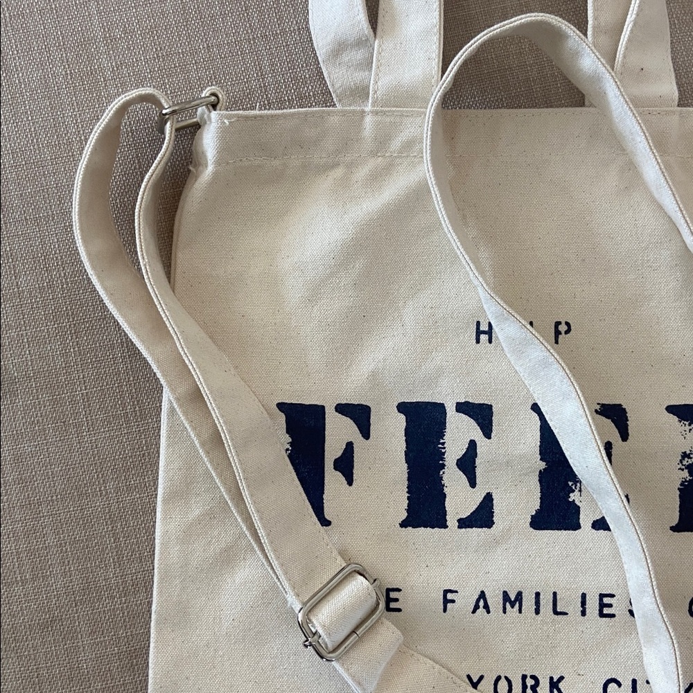 FEED Projects Canvas Help Feed the Families of New York City Tote Crossbody - Picture 5 of 6